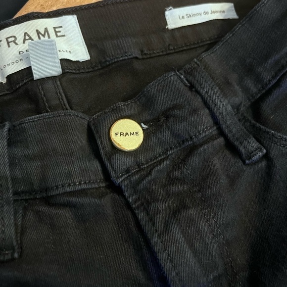 frame black jeans Le High Skinny size 25 - Picture 5 of 6